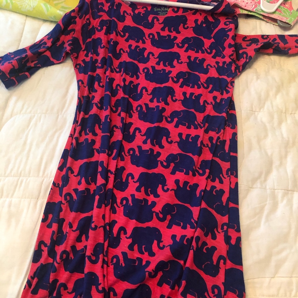 Lilly Pulitzer elephant dress size medium